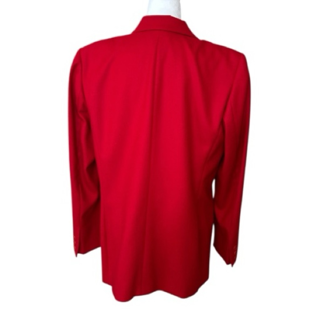 Vintage Pendleton Red Virgin Wool Skirt Suit Set Woolmark Size 10 - Picture 5 of 10